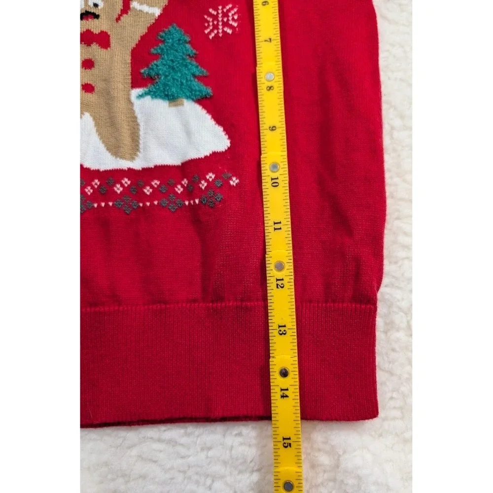 OshKosh B'gosh Kids Red Gingerbread Oh Snap Holiday Christmas Sweater 4T